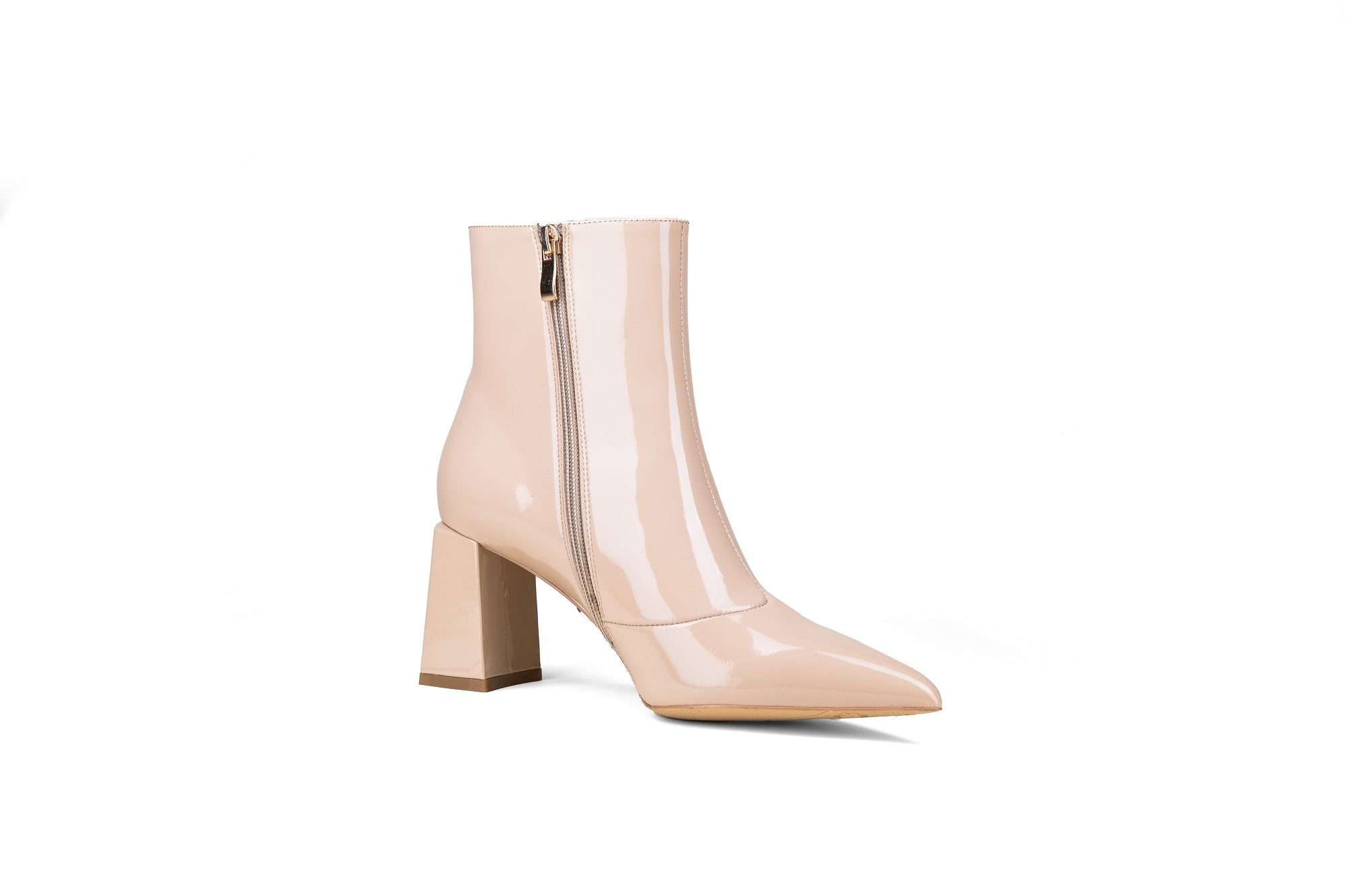 Nicola Ankle Boot Nude Boots by Sole Shoes NZ AB16-36