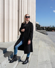 Olivia Combat Boot Black Boots by Sole Shoes NZ AB15-36