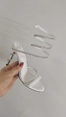 Python Heel White Heels by Sole Shoes NZ H29-35