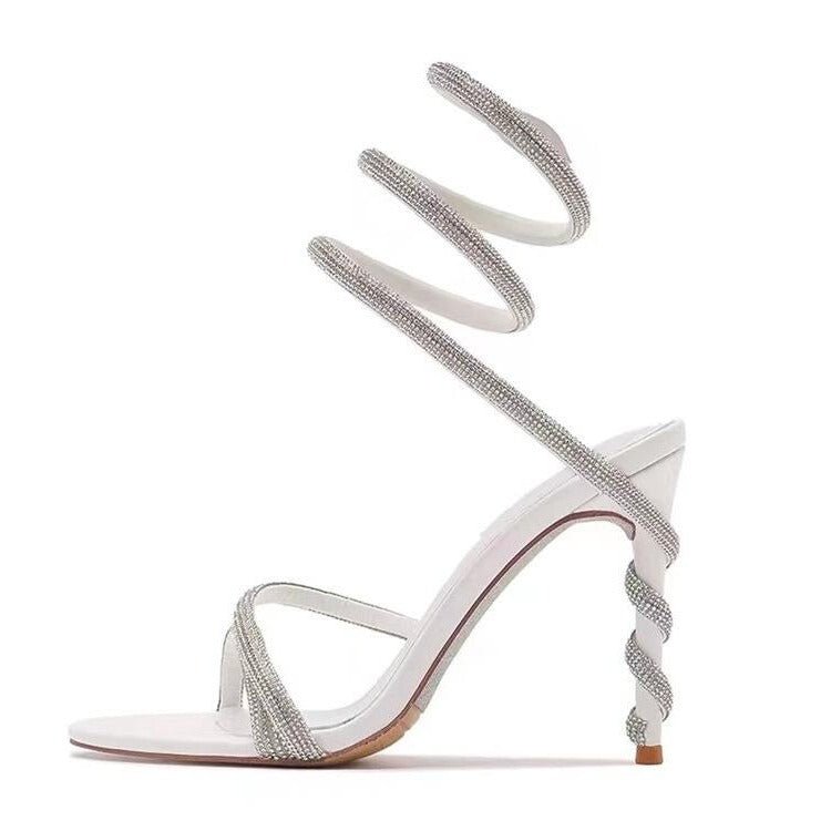 Python Heel White Heels by Sole Shoes NZ H29-35
