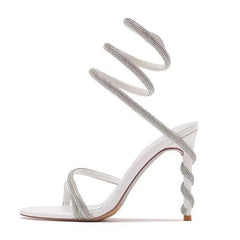 Python Heel White Heels by Sole Shoes NZ H29-35