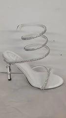Python Heel White Heels by Sole Shoes NZ H29-35