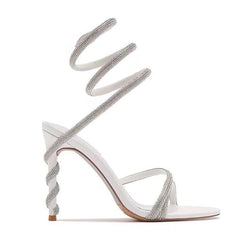 Python Heel White Heels by Sole Shoes NZ H29-35