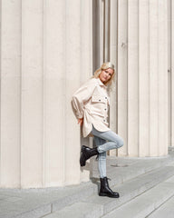 Riley Combat Boot Black Boots by Sole Shoes NZ AB13-36