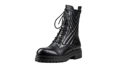 Riley Combat Boot Black Boots by Sole Shoes NZ AB13-36