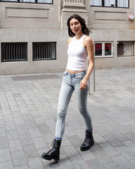 Riley Combat Boot Black Boots by Sole Shoes NZ AB13-36