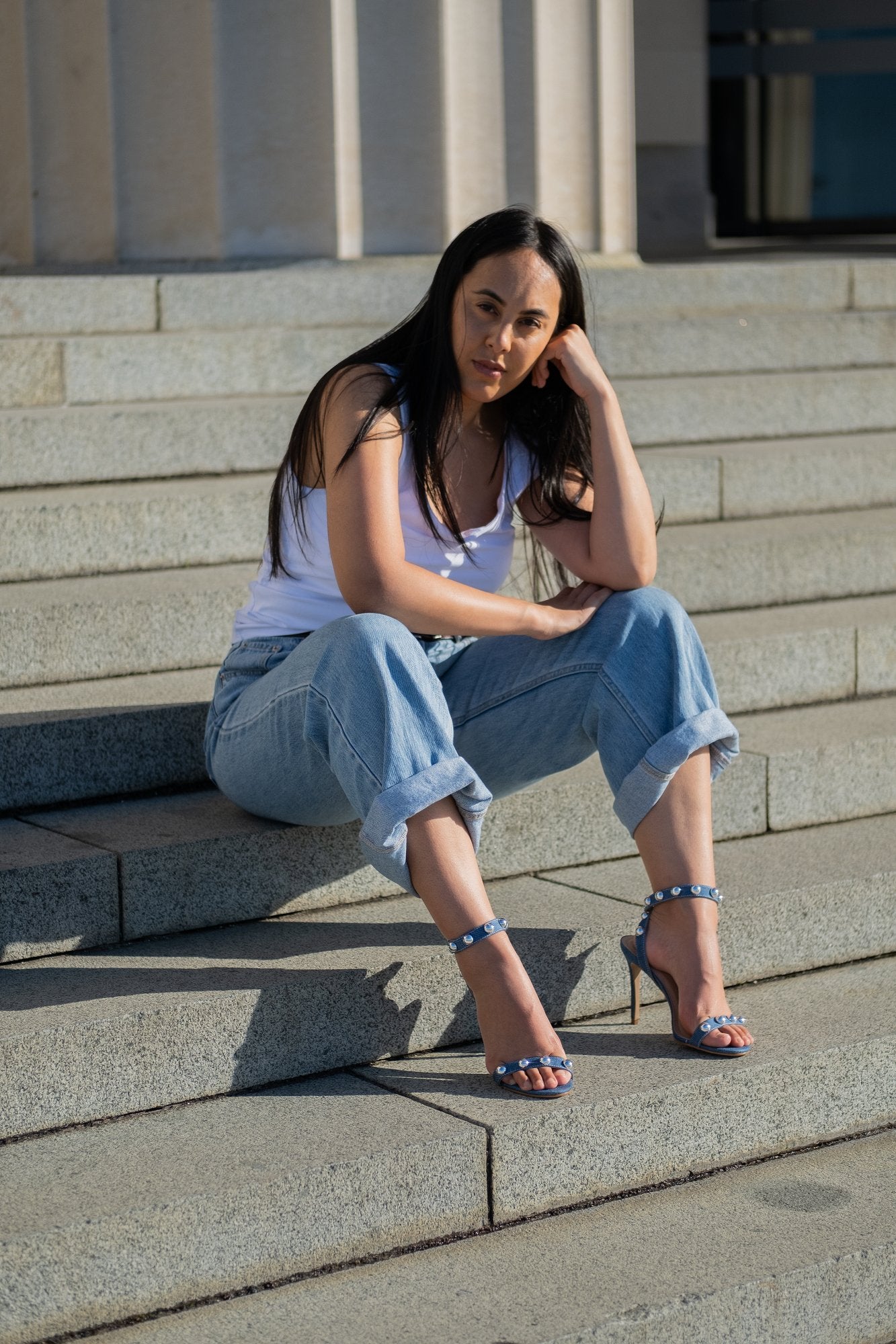 Roxy Denim Heel Heels by Sole Shoes NZ H32DJ-36