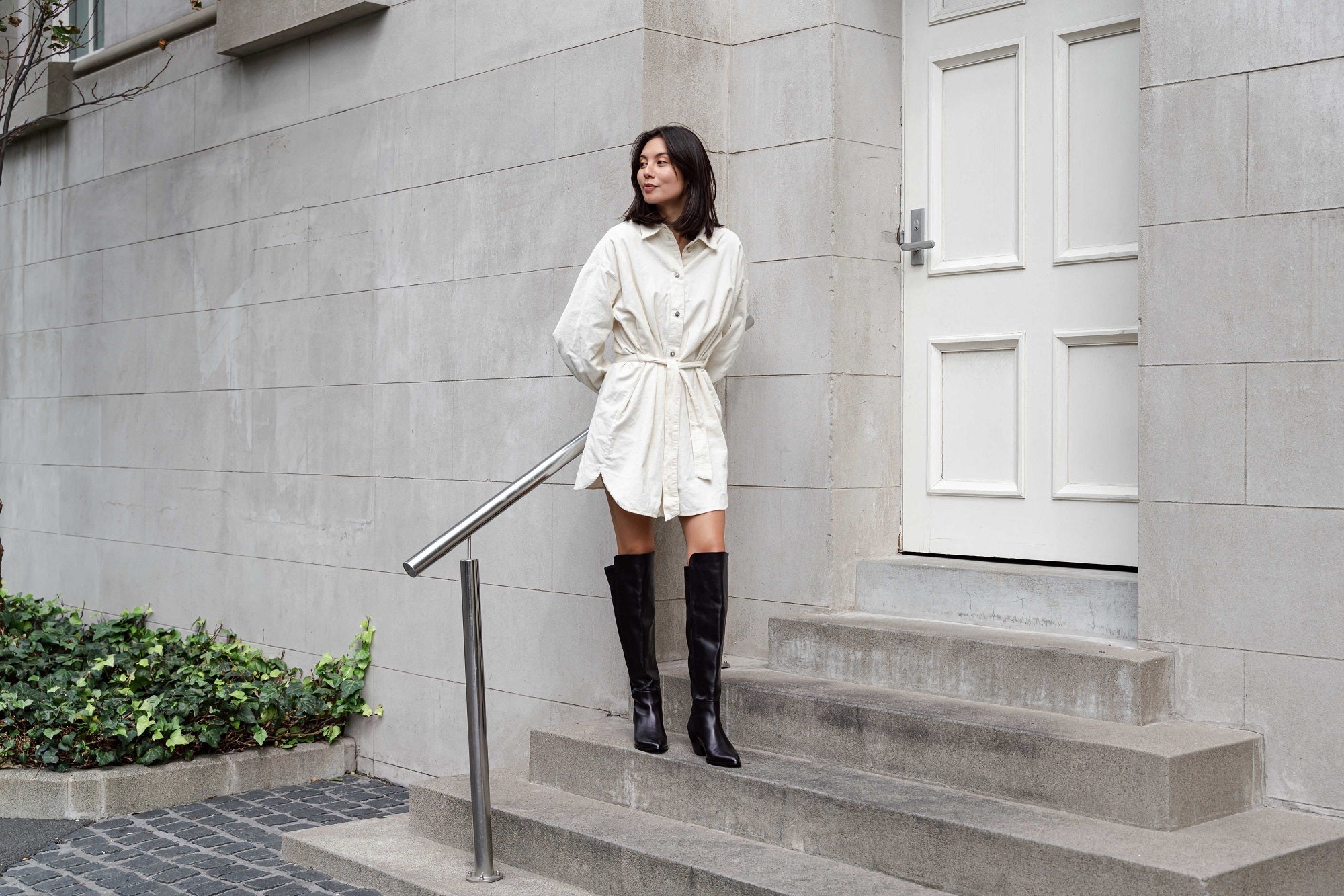 Selena Knee High Boot Black Boots by Sole Shoes NZ LB6-36W