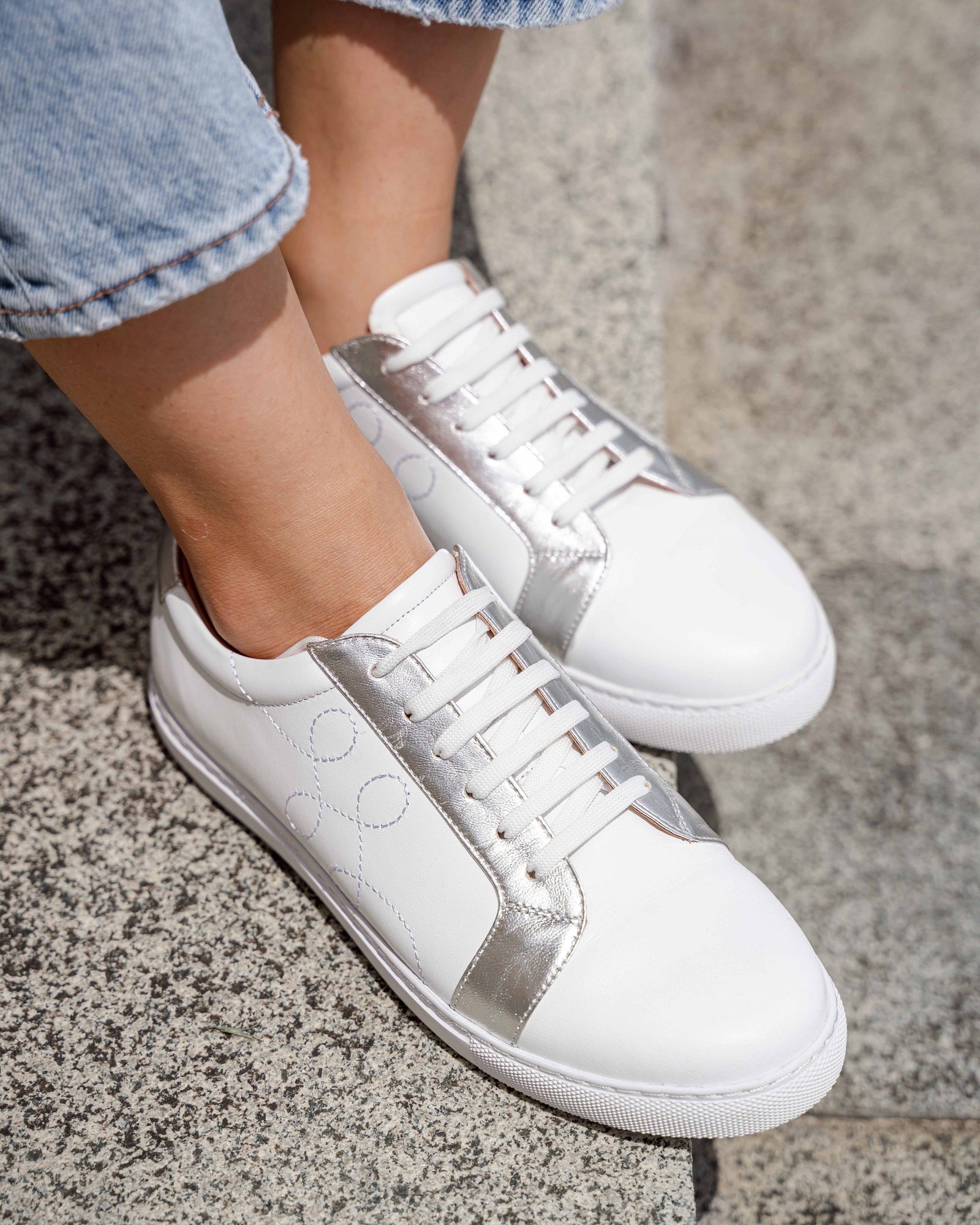 Sole Shoes Sneaker Silver Flats by Sole Shoes NZ F20-36