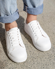 Sole Shoes Sneaker White Flats by Sole Shoes NZ F20-36