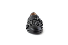 Stud Loafer Black Flats by Sole Shoes NZ F10-35