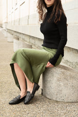 Stud Loafer Black Flats by Sole Shoes NZ F10-35