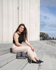 Stud Loafer Black Flats by Sole Shoes NZ F10-35