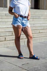 Urban Slides Denim Jeans Flats by Sole Shoes NZ F25DJ-36