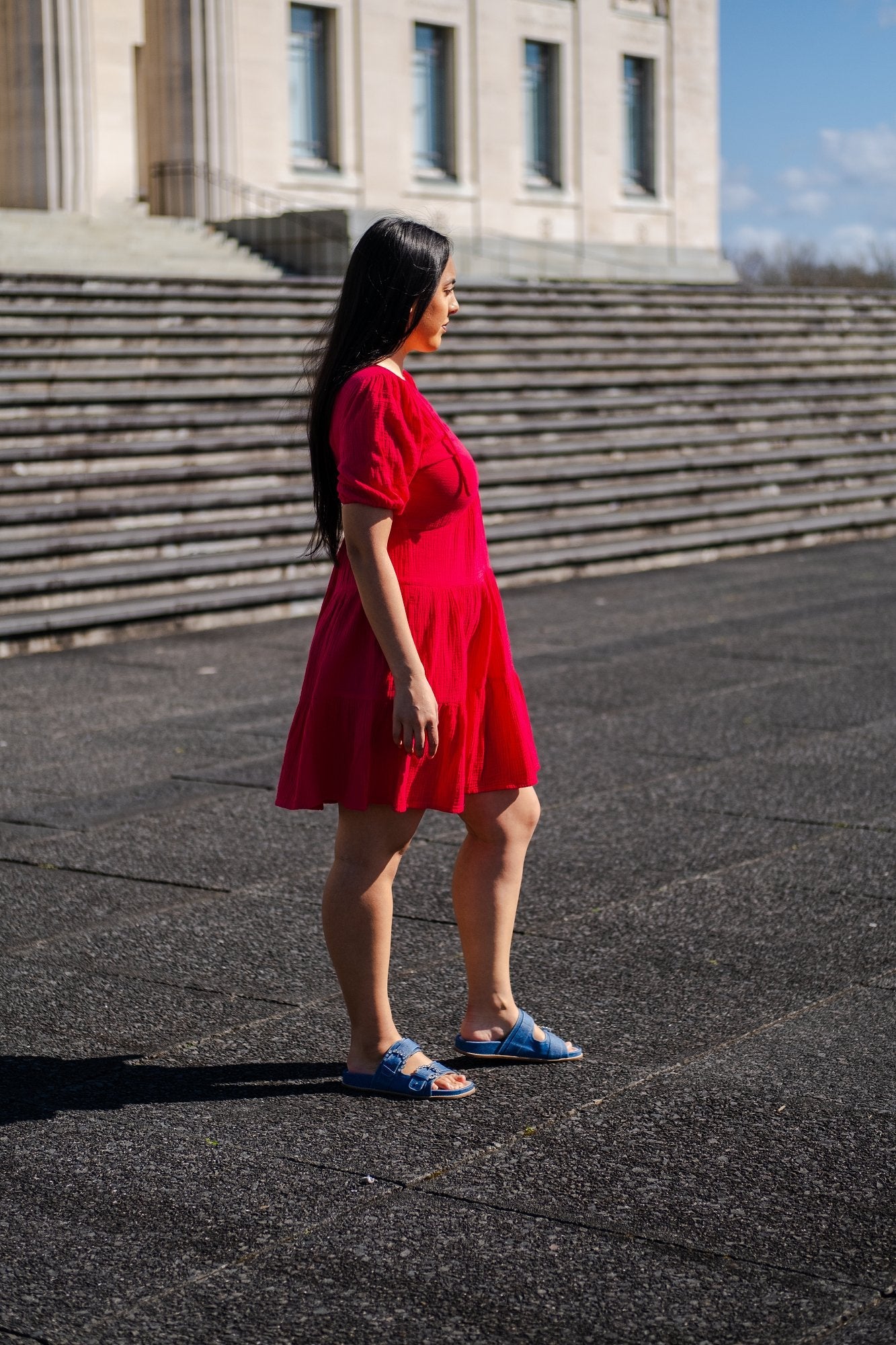 Urban Slides Denim Jeans Flats by Sole Shoes NZ F25DJ-36