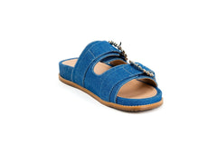 Urban Slides Denim Jeans Flats by Sole Shoes NZ F25DJ-36