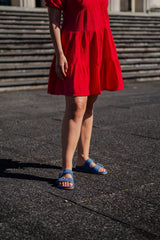 Urban Slides Denim Jeans Flats by Sole Shoes NZ F25DJ-36