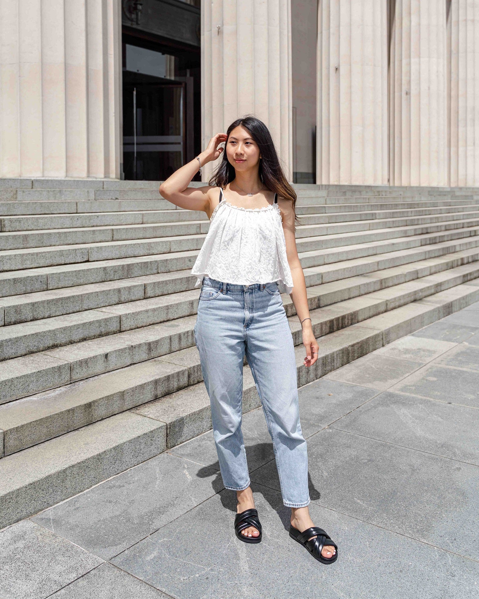 Zen Leather Slides Black- PREORDER Flats by Sole Shoes NZ F21-36