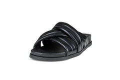 Zen Leather Slides Black- PREORDER Flats by Sole Shoes NZ F21-36