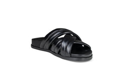 Zen Leather Slides Black- PREORDER Flats by Sole Shoes NZ F21-36