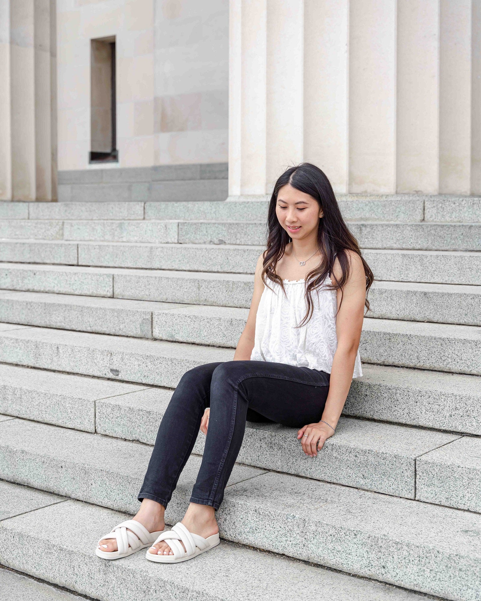 Zen Leather Slides Cream- PREORDER Flats by Sole Shoes NZ F21-36