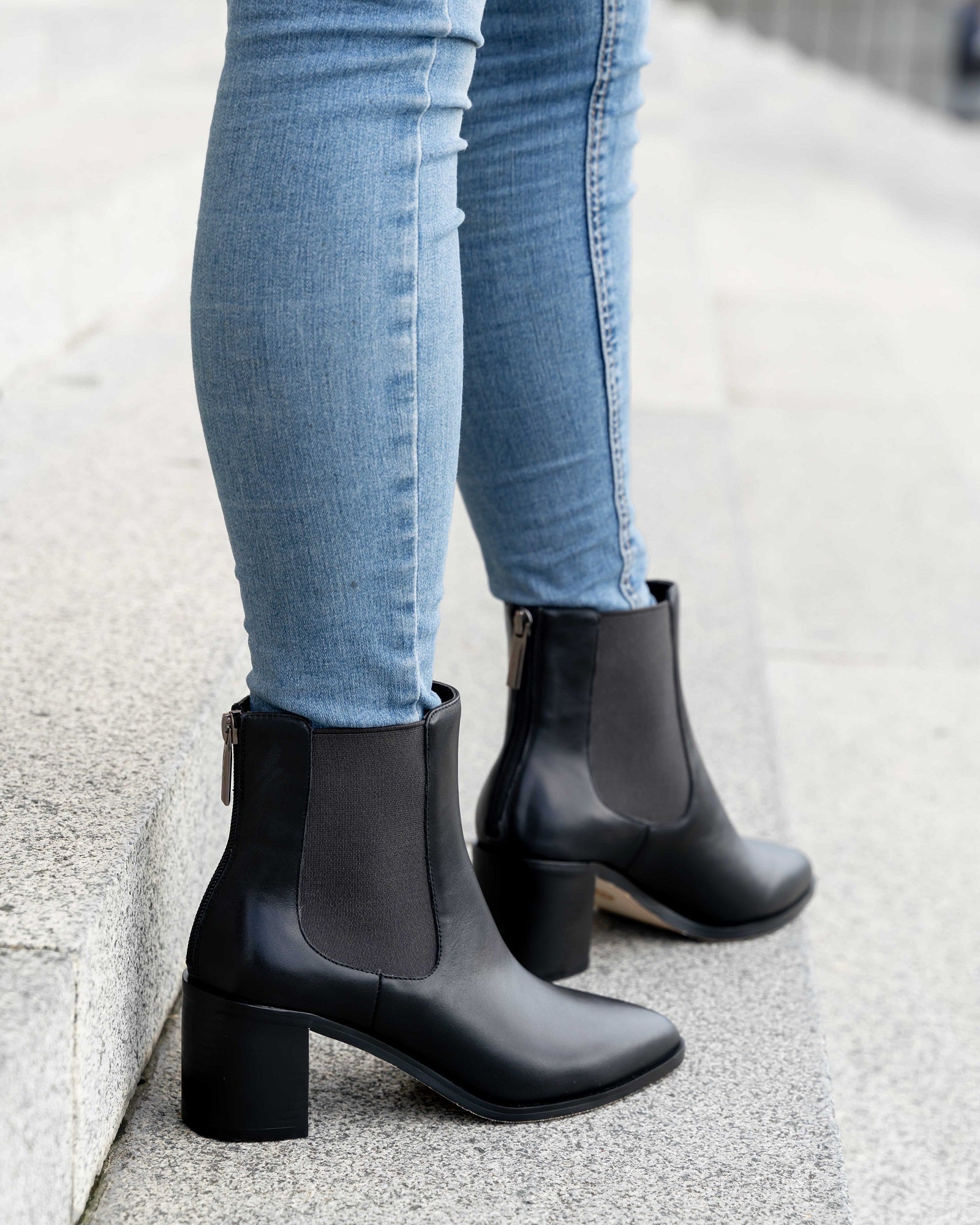 Zoey Ankle Boot Black Boots by Sole Shoes NZ AB11-36