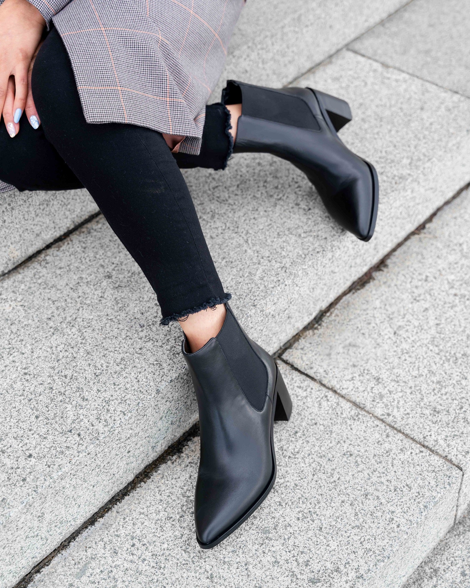 Zoey Ankle Boot Black Boots by Sole Shoes NZ AB11-36