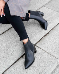 Zoey Ankle Boot Black Boots by Sole Shoes NZ AB11-36